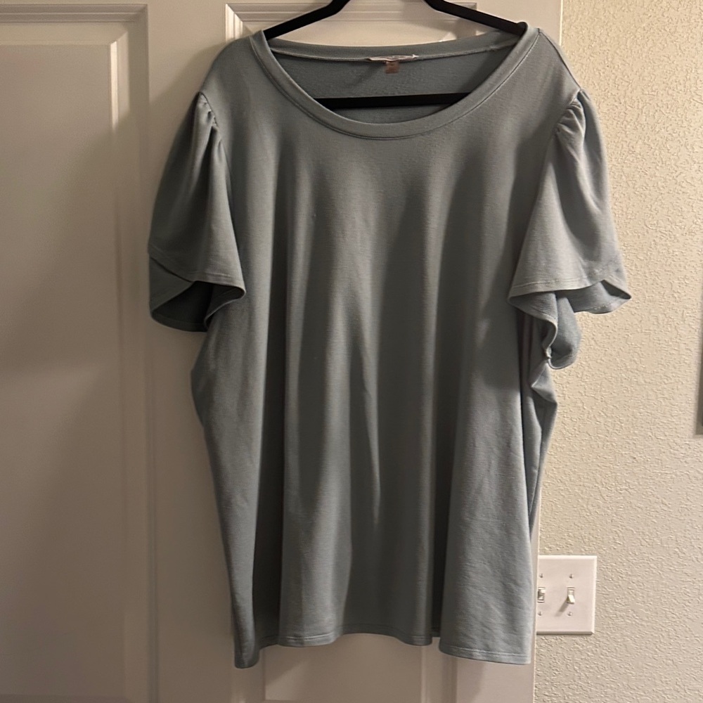 Teal blouse